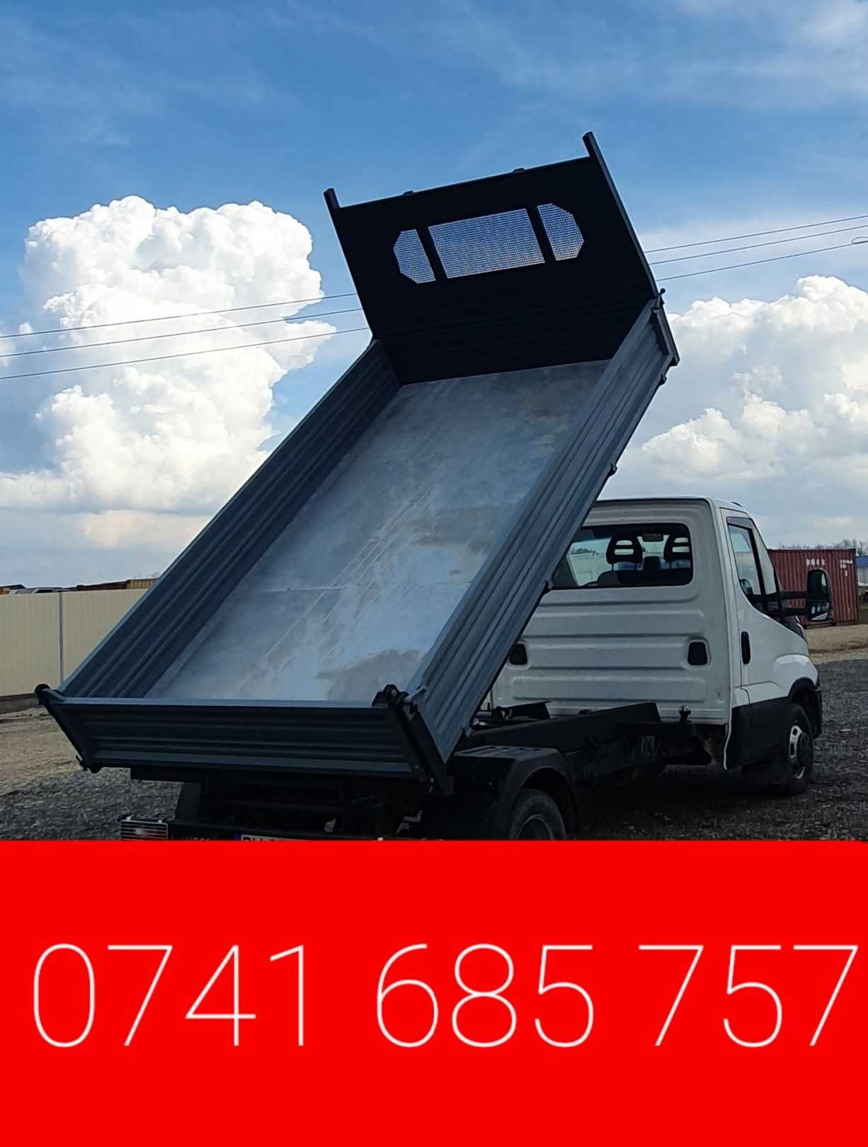 Transport nisip piatra hamuca pamant  amestec  moloz materiale mobila