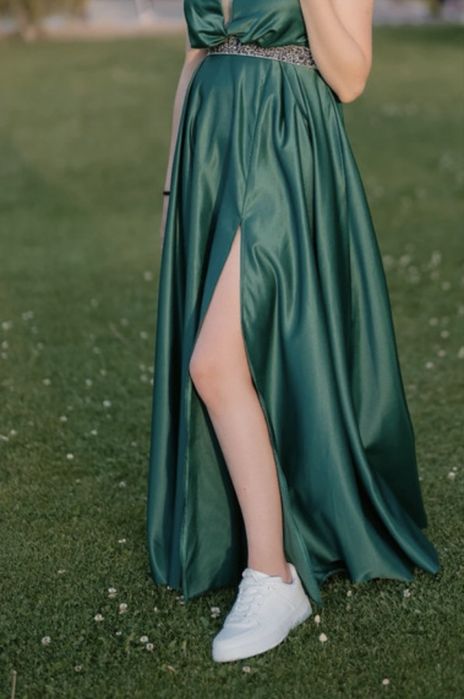 Rochie lunga verde