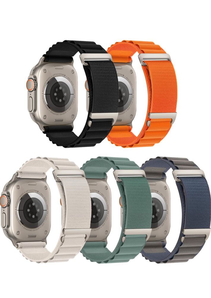Curea Husa Metal + Nylon Double Compatibila Ceas Apple Watch