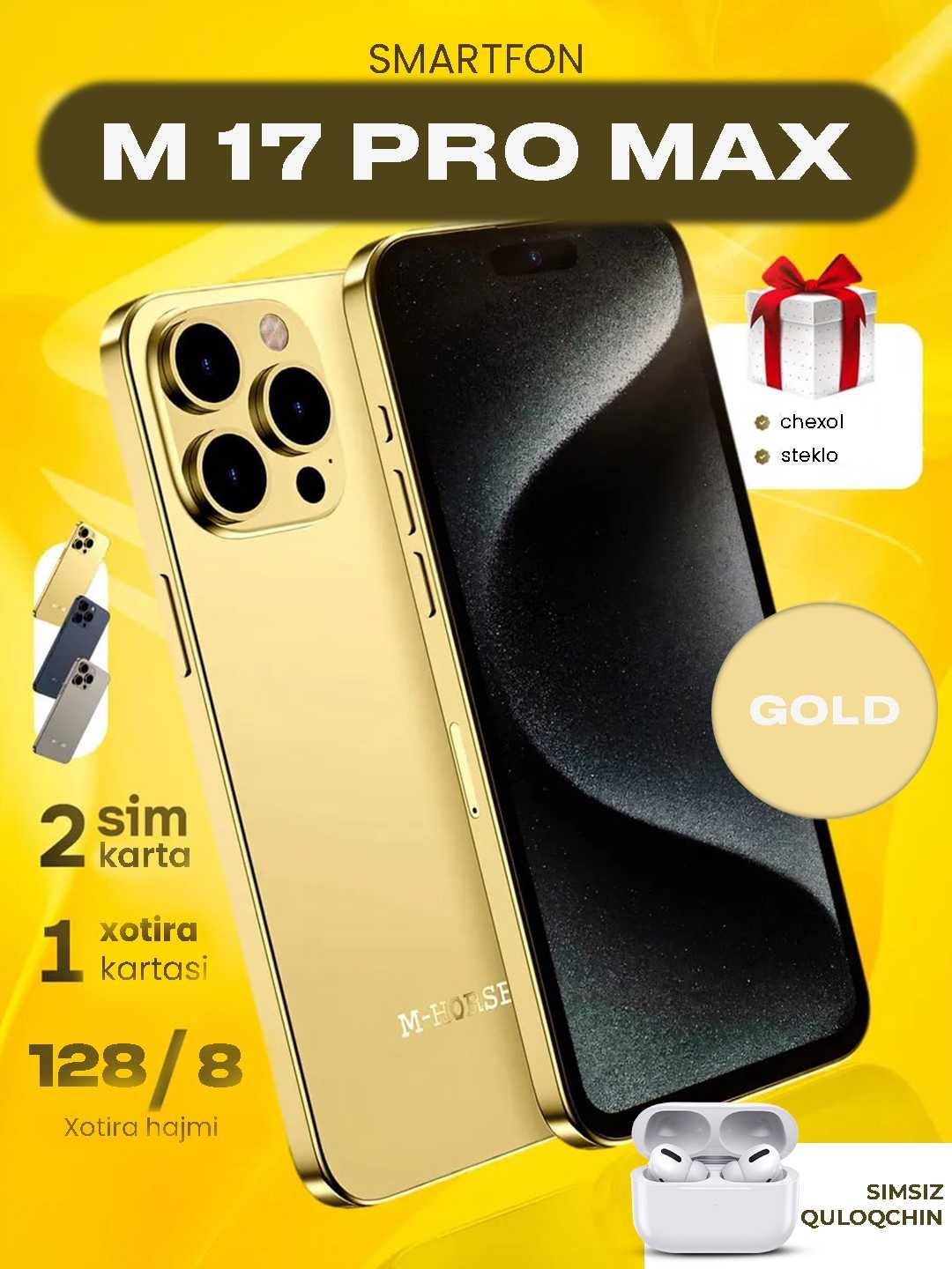 M - HORSE M17 Pro Max 4G 8+128GB