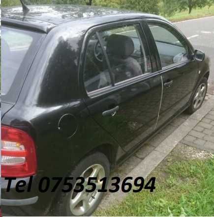 Haion Skoda Fabia  negru auriu gri