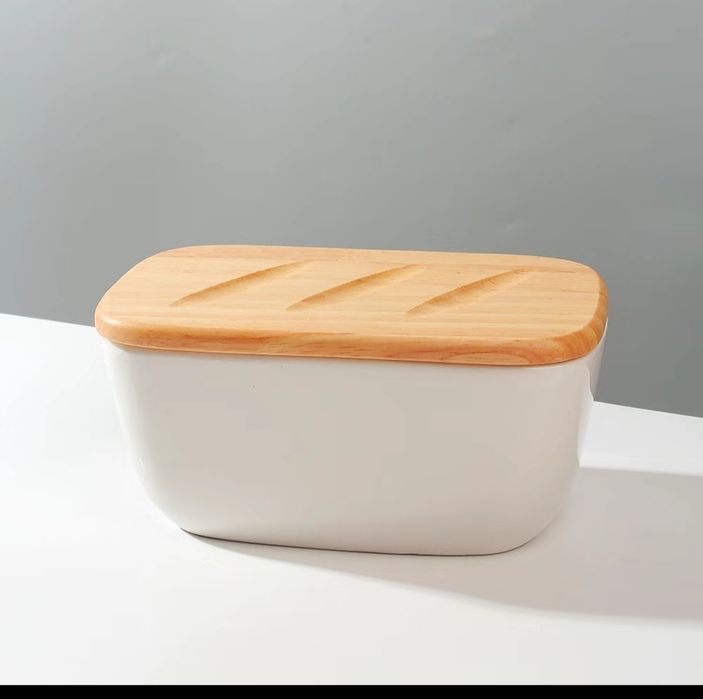 Масленка с бамбуковый крышкой