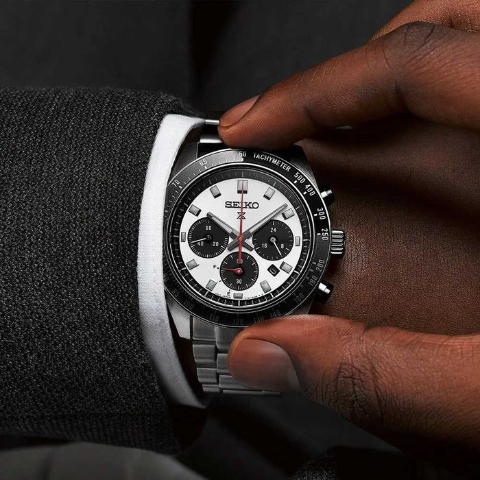 Seiko Prospex Speedtimer Solar Chronograph Silver SSC911