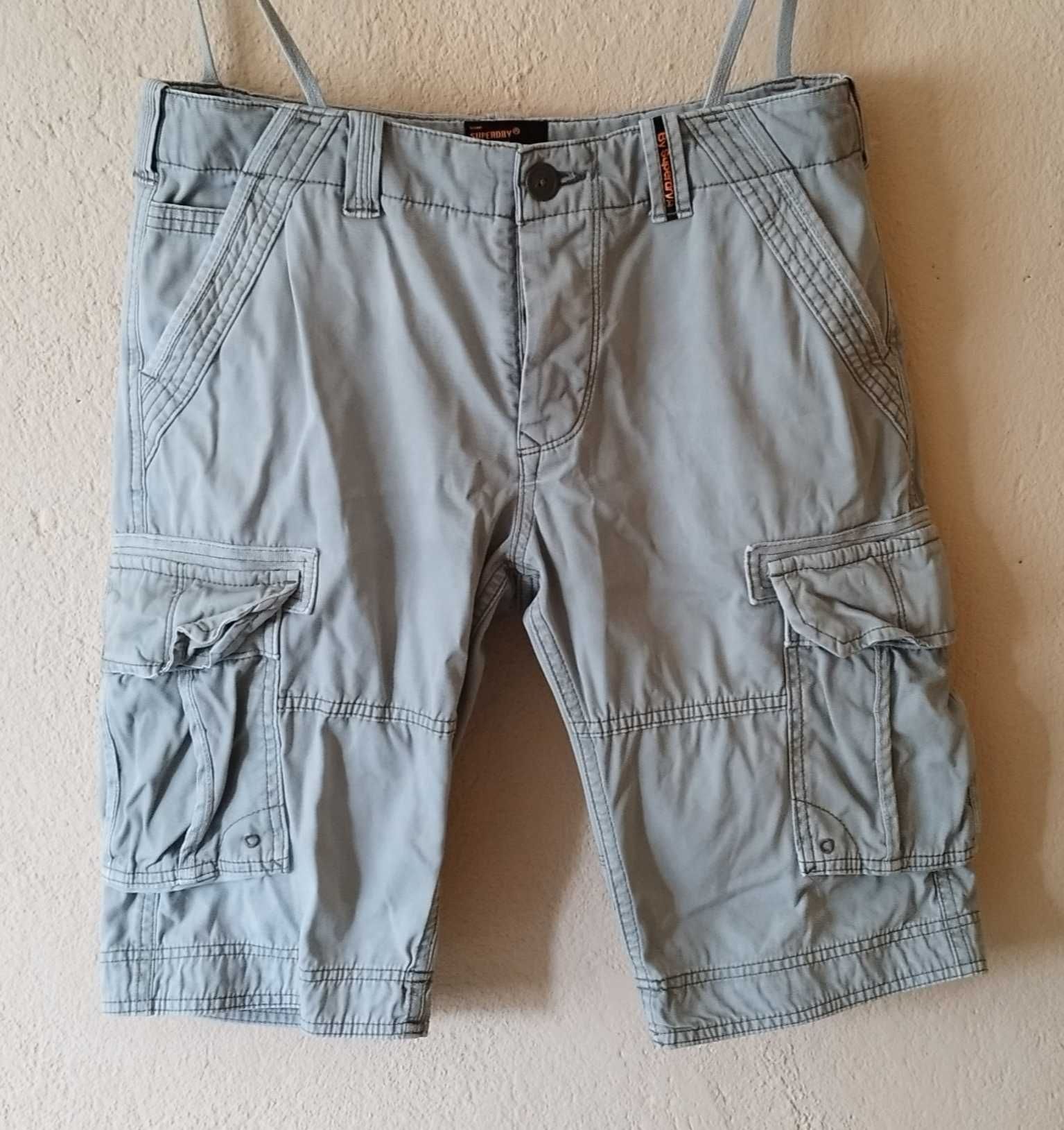 100% Оригинални уникални мъжки къси карго панталони SUPERDRY!