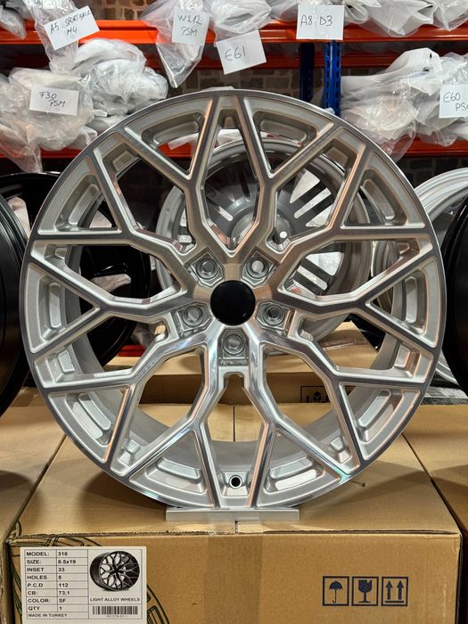 Jante Aliaj EMR Wheels A368 - 5x112 19 Silver Concave PASSAT A4 A5