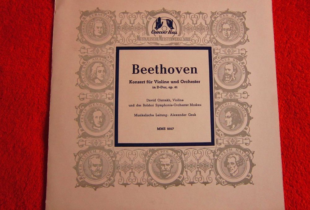vinil rar Beethoven David Oistrakh Concert Vioara Germany1960 impecabi