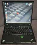 Лаптоп IBM T61 ThinkPad с голяма батерия (но слаба) + WIN 7