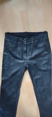 Pantaloni moto dama noi, piele, Held, marimea 42, buzunare protectii