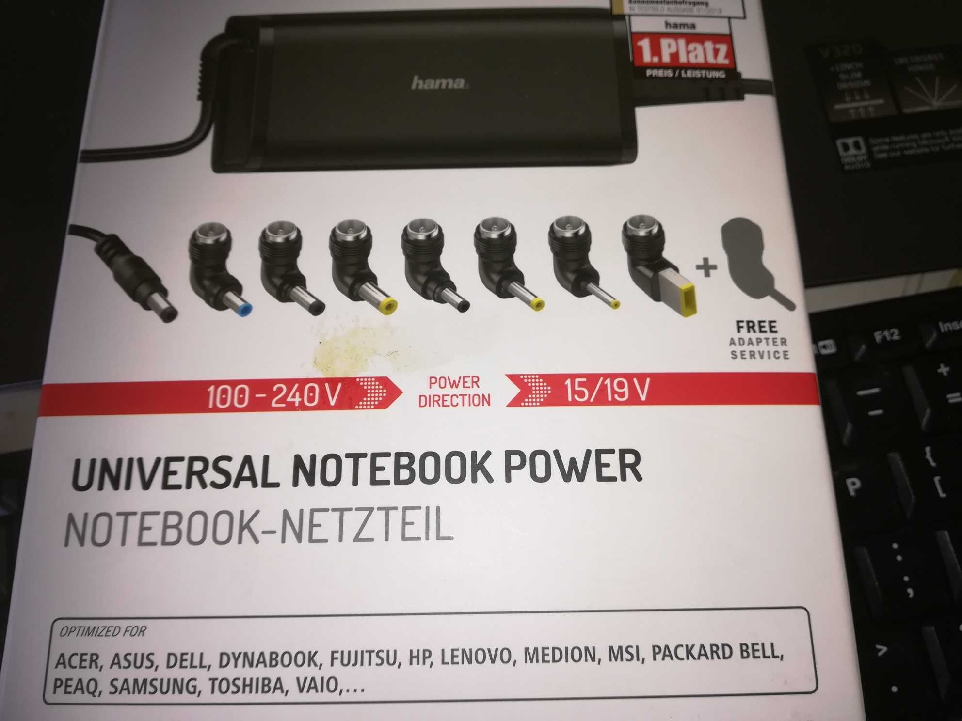 Incarcator laptop Hama Universal-Notebook-Netzteil 15-19V/90W