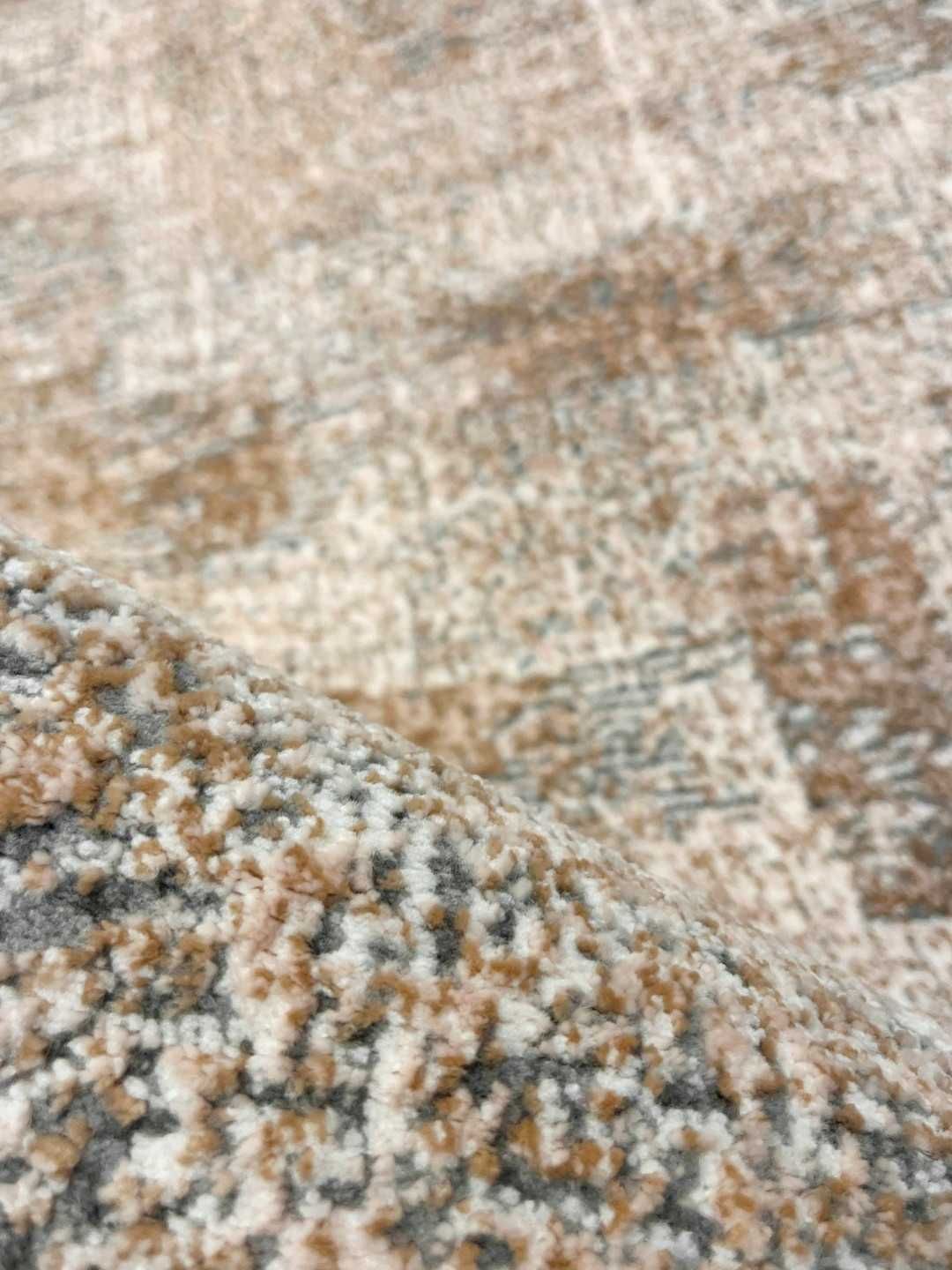 нов килим , Модерен дизайн, бежов цвят, 125x180 cm, Марка: Kilim Point