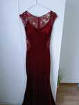 Rochie pentru ocazie, model unicat catifea magenta
