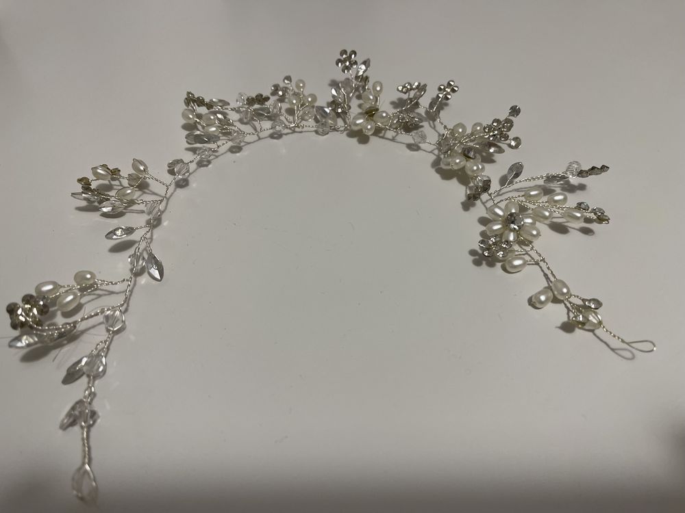 Diadema ocazie/mireasa cu perle artificiale