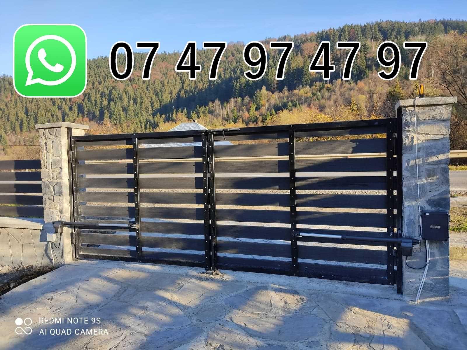 Automatizare poarta batanta culisanta sina Motorline montaj Dej
