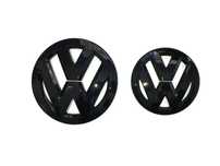 Set 2 Embleme 90-110mm Volkswagen VW Scirocco 2008-2014, Negru Lucios