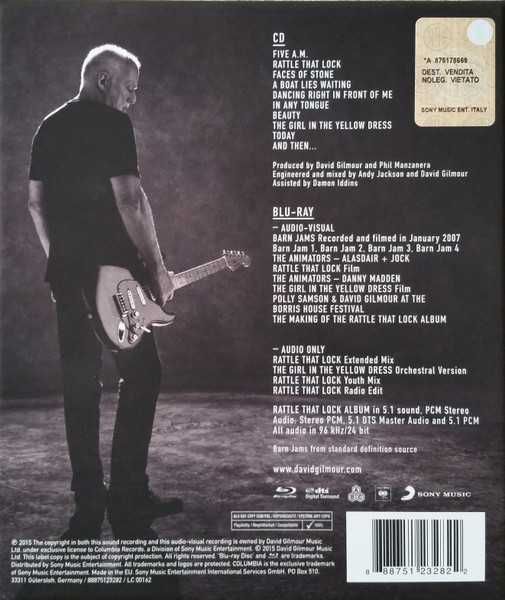 CD DVD David Gilmour - Rattle That Lock 2015 Deluxe Ed BOXSET