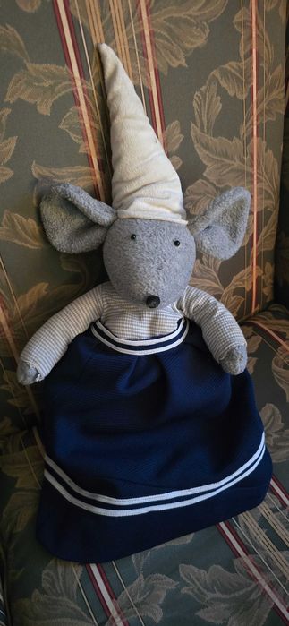 Голяма винтидж мишле, Норвегия, 55см Коледна декорация.