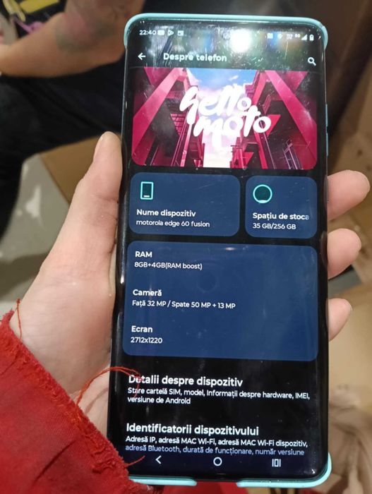 Vând Motorola edge 60 fusion