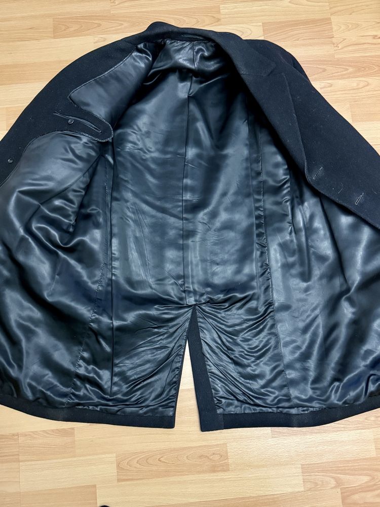 Palton negru 3 nasturi XL