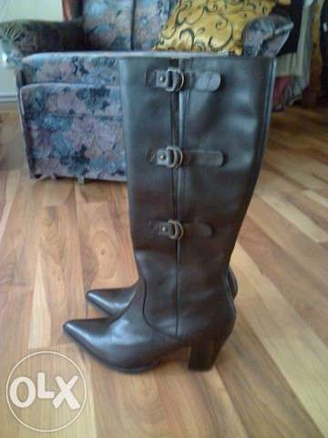 Cizme dama, noi, din piele