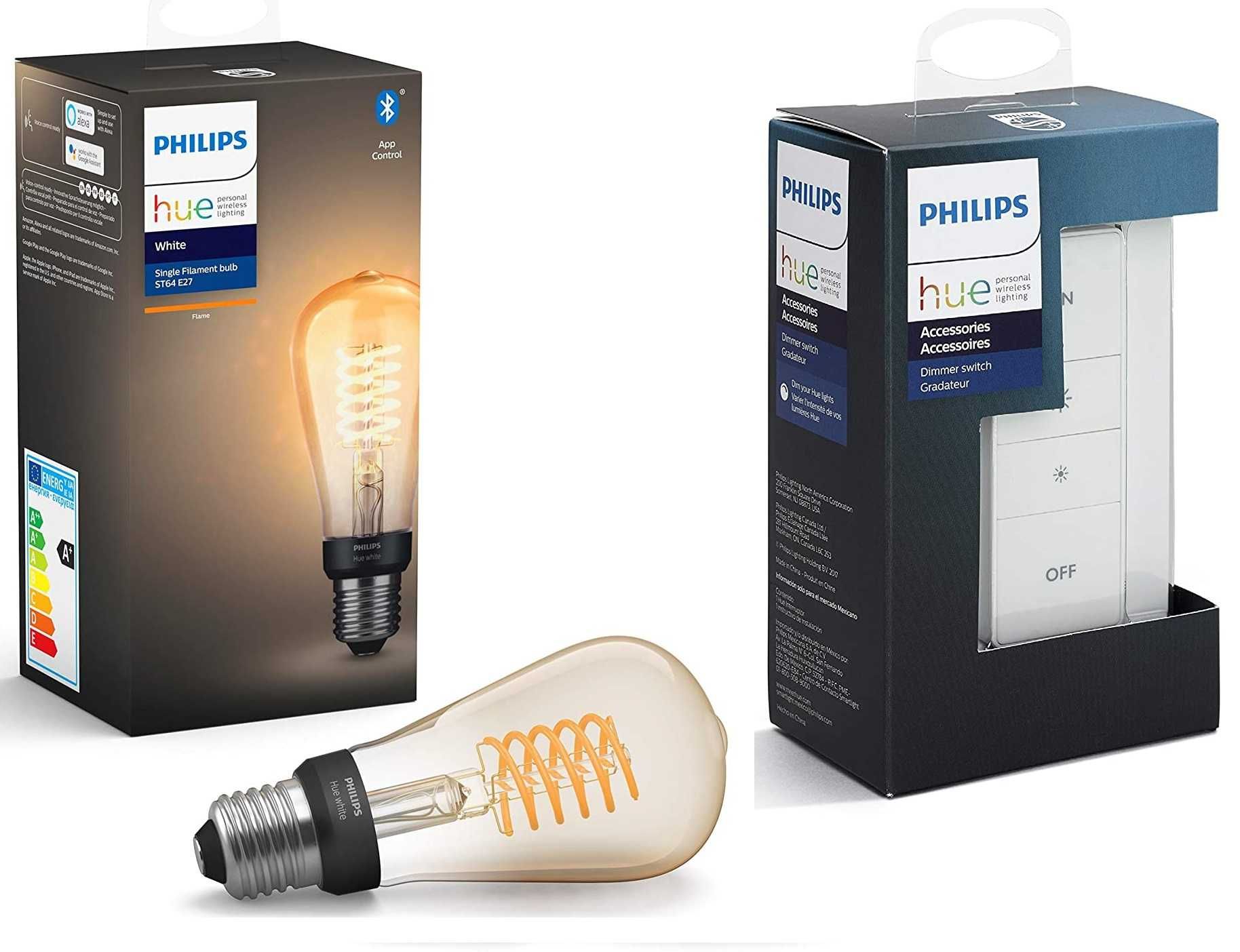 Philips Hue Smart LED Крушка Димеруема Ретро Винтидж с дистанционно