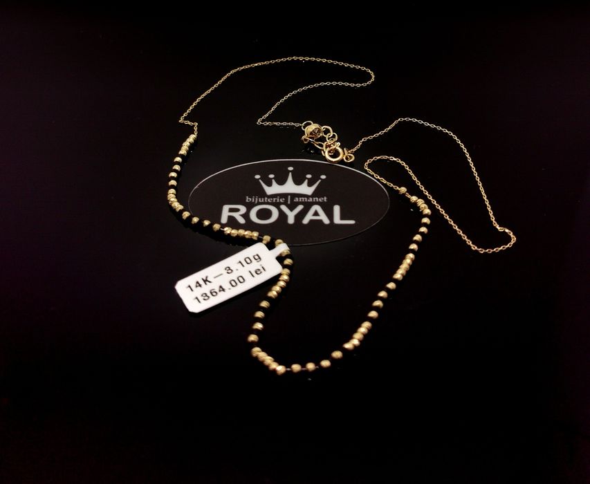 Bijuteria Royal lant din aur 14k 3.10 gr