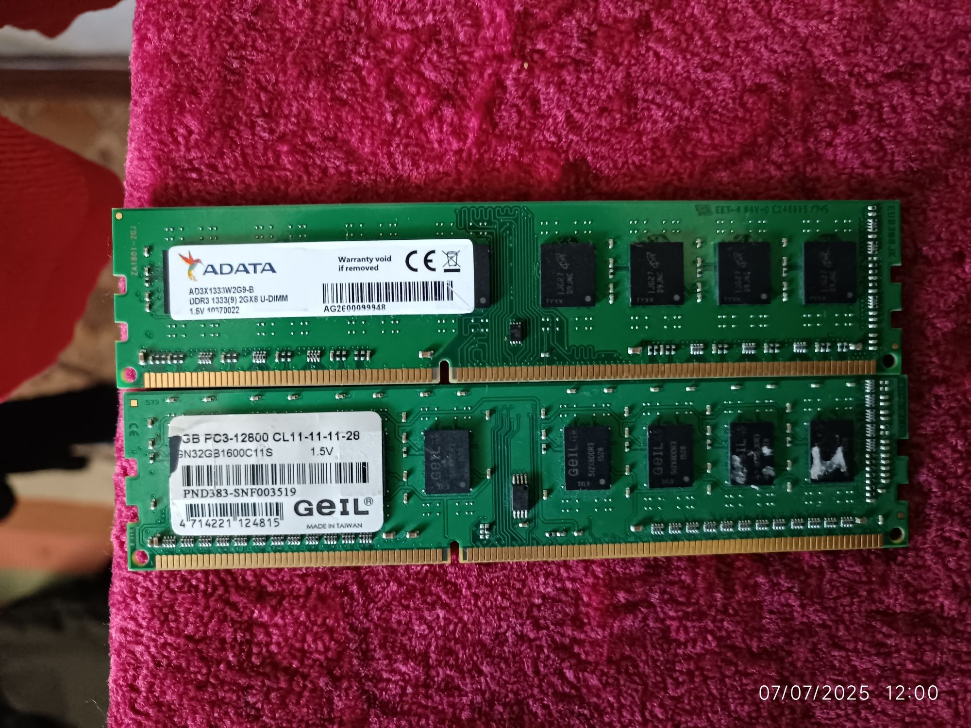 ОЗУ плажки ддр3 pci 3