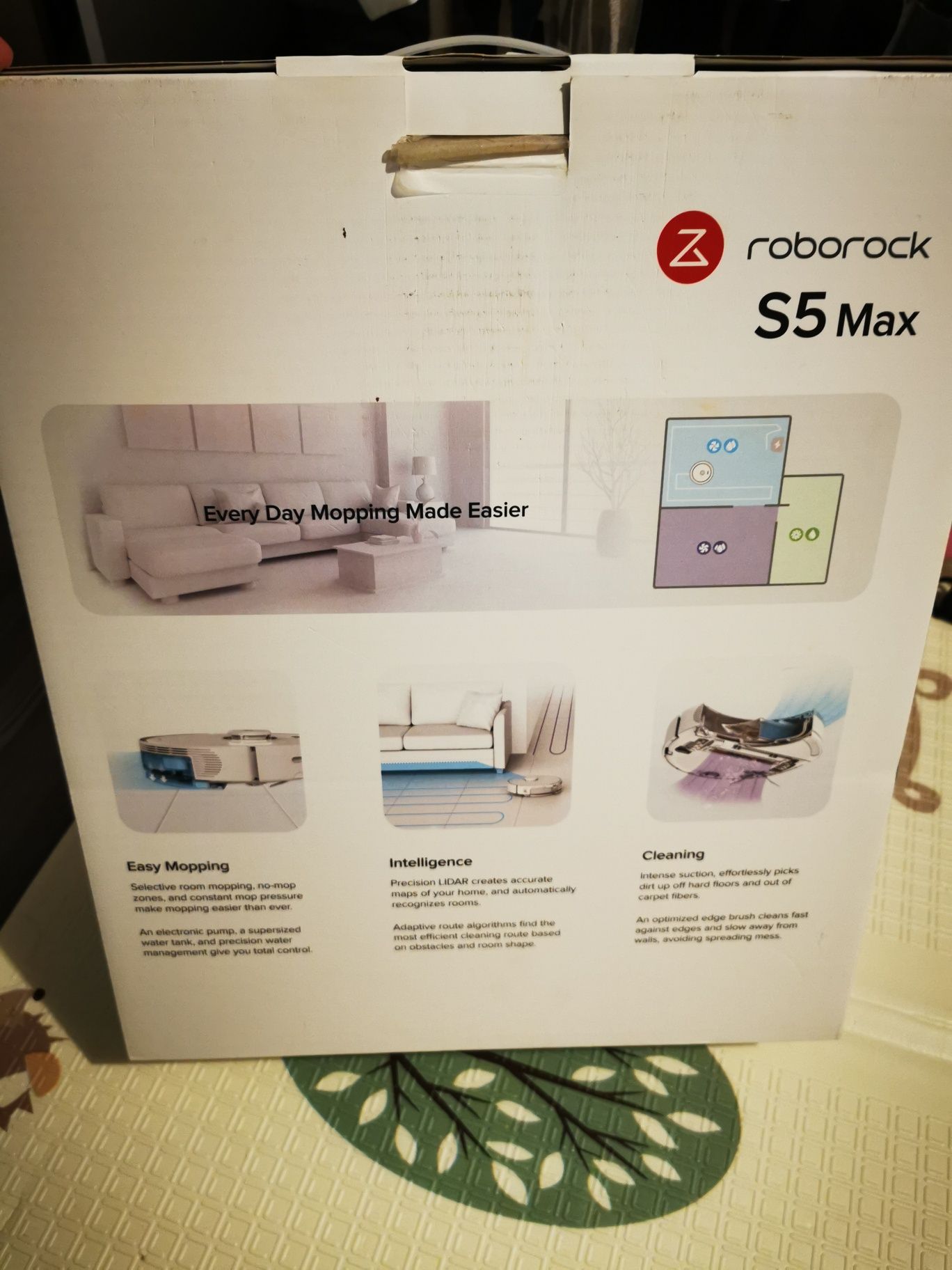 Robot de aspirare Roborock Cleaner S5 MAX, WiFi, 58W, Aspirator si mop