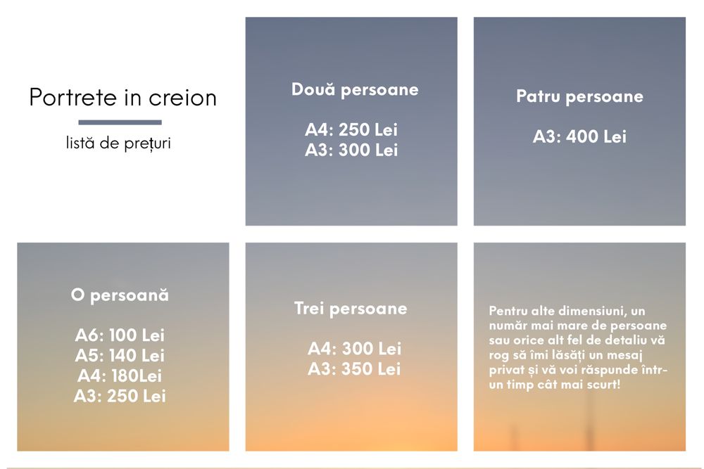 Portrete în creion personalizate Cadou Crăciun Secret Santa