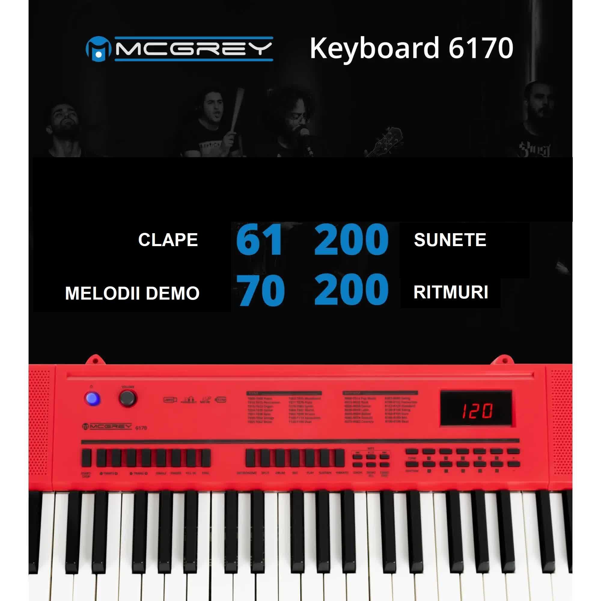 Set Orga portabila McGrey 6170 RD Keyboard Battery
