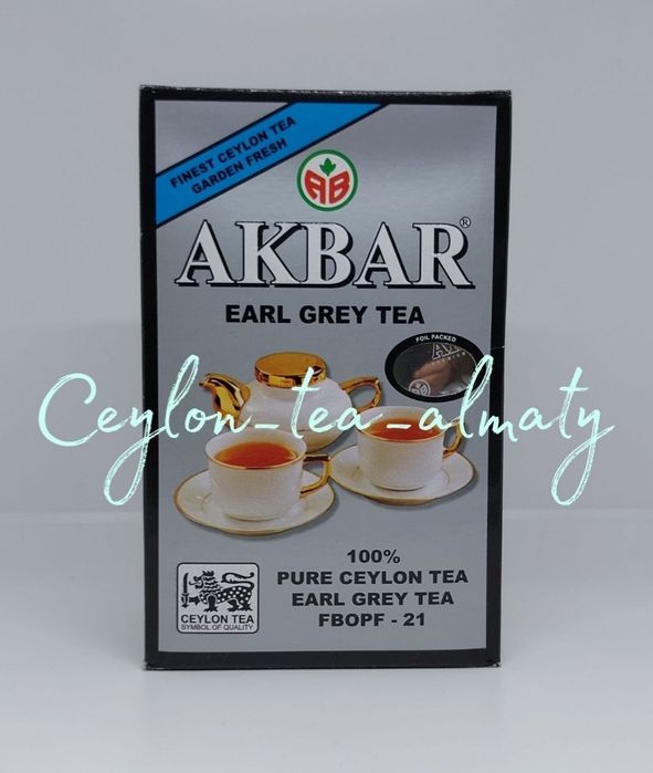 Akbar Чай Черный N1 Цейлон Бергамот Листовой 4 вида Голд Premium 500г