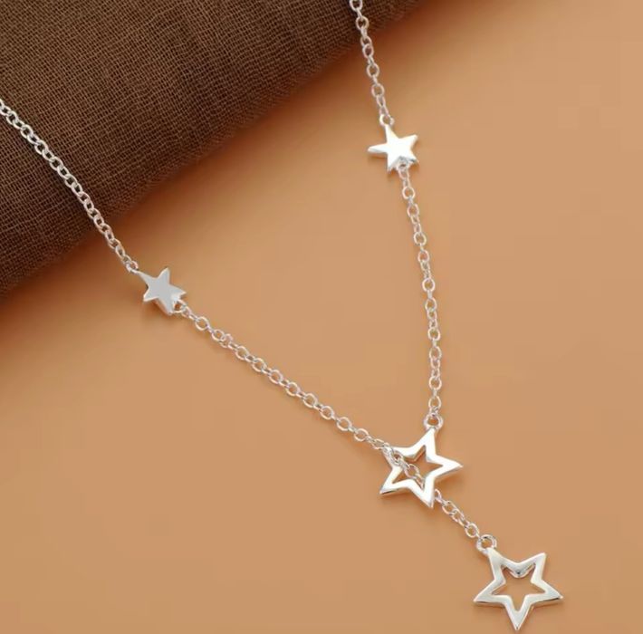 Colier din argint sterling placat cu rodiu