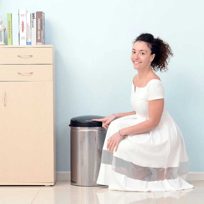 HOMCOM Сензорен кош за боклук 30L Автоматичен кош