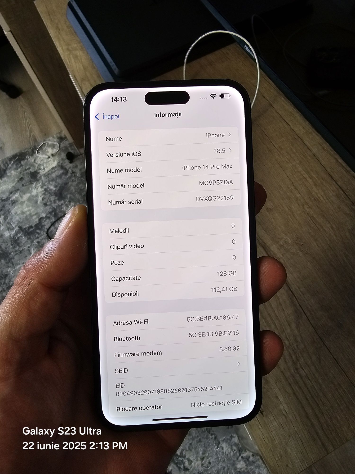 Iphone 14pro max 128gb
