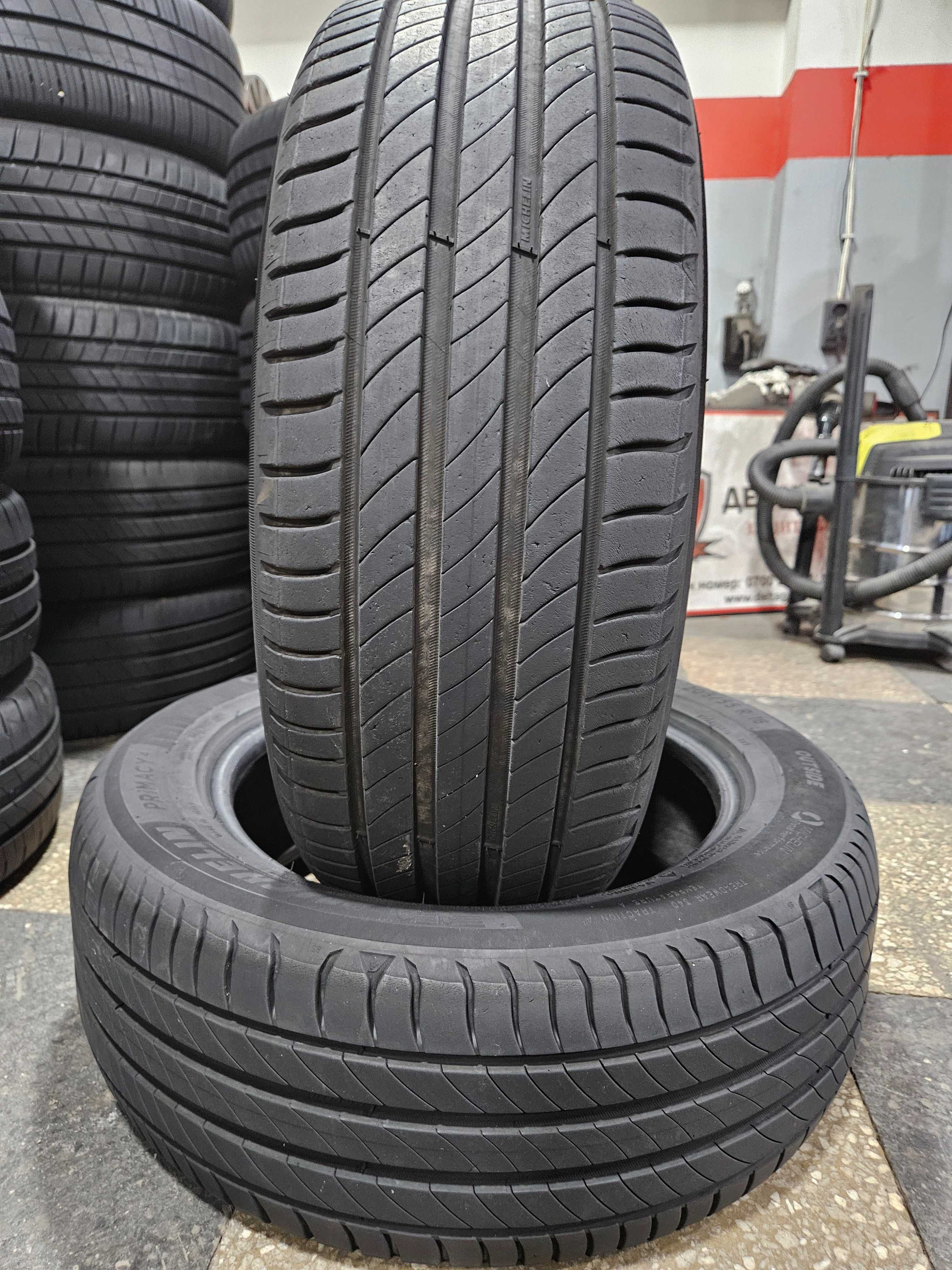 2бр 205/55/16 MICHELIN 6,5мм грайфер дот:20г безплатен монтаж