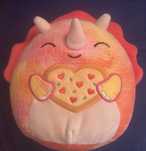 Плюшена играчка Squishmallows Valentine's Day - Троица, 19 см