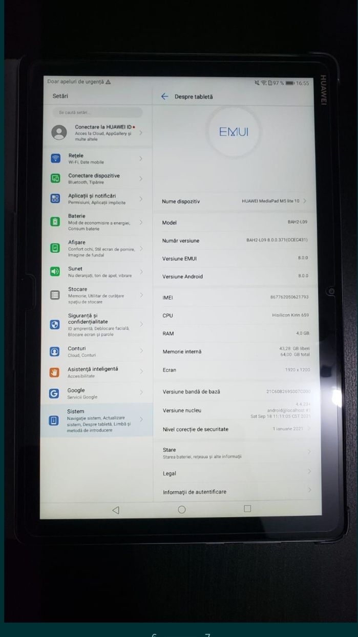 Tabletă HUAWEI MediaPad M5 lite