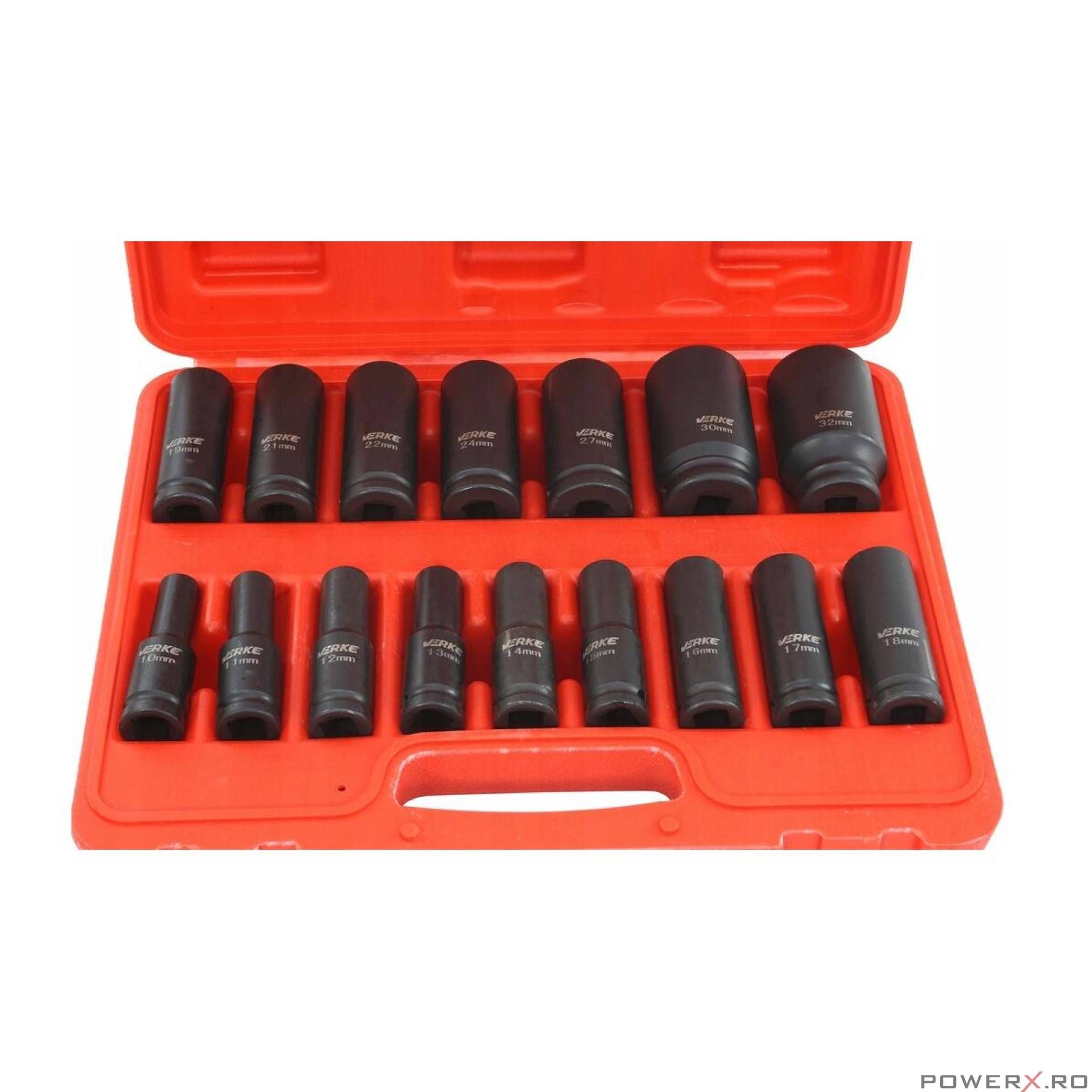 Trusa 16 tubulare de impact 1/2" 10 - 32 mm Verke