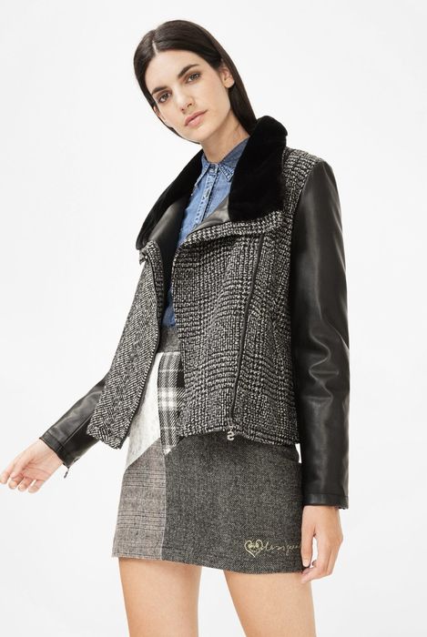 Jacheta / Jacket (geaca) Guess piele si lana