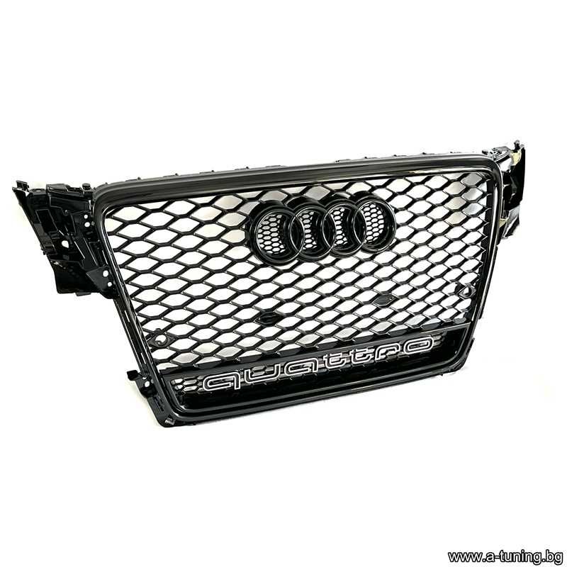 Решетка RS4 дизайн с Quattro за Ауди А4 B8 PF 2008,2009,2010,2011