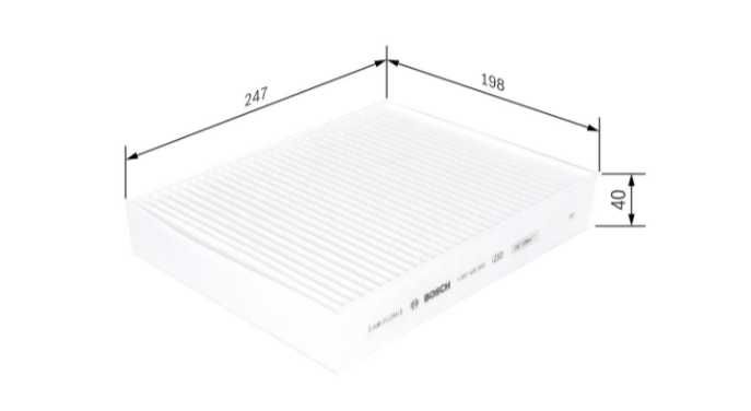 BOSCH 1 987 435 003 Filtru, aer habitaclu Filtru de particule