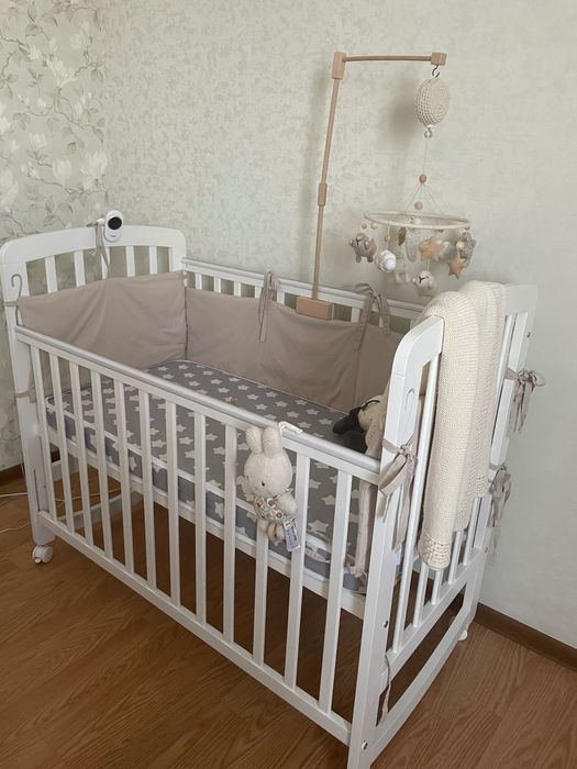 Polini Kids Кроватка для новорожденных, матрас 60х120