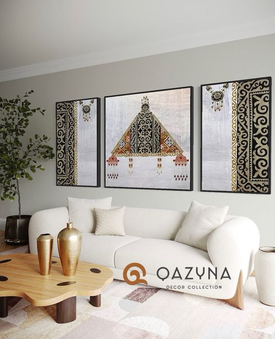 картина   қазақы  үлгіде