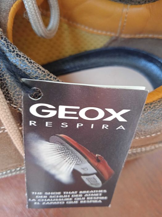 Geox 100% оригинални дамски дишащи обувки естествена кожа - Нови