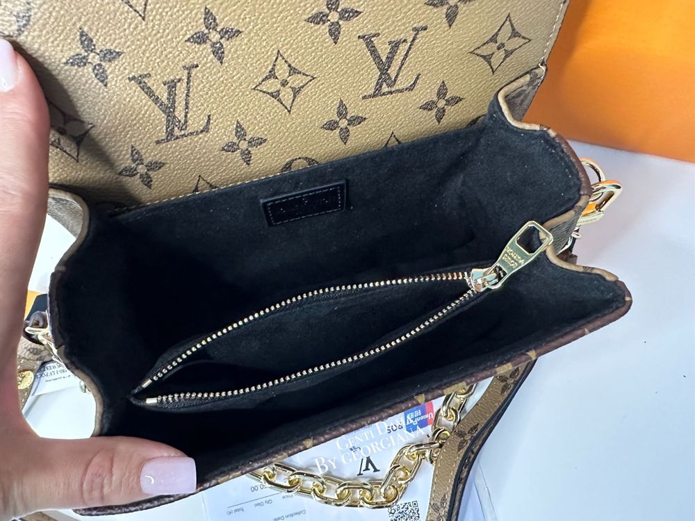 Geanta/Genti Louis Vuitton Pochette Métis East West Piele Naturala