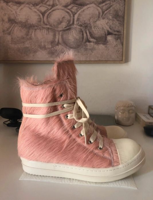 Rick owens pink boots