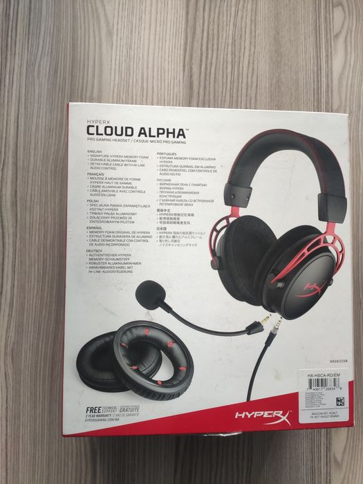 HyperX Cloud Alpha - козметични забележки + подарък USB звукова карта