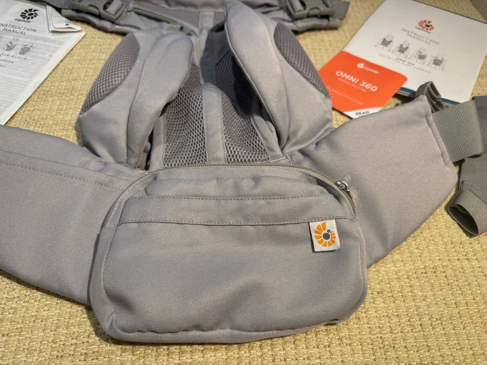 Ергономична раница Ergobaby Omni 360 - Cool Air Mesh, Pearl Grey