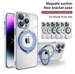 Husa silicon Luxury Magsafe cu inel metalic iPhone 15 Pro / 15 Pro Max