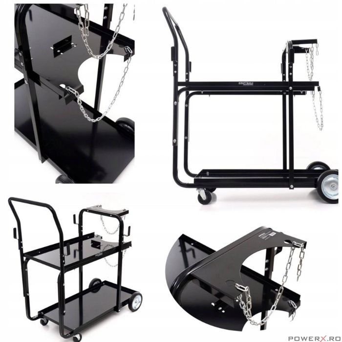 Carucior, suport pentru aparat de sudura, sarcina maxima 70 kg, Kraft