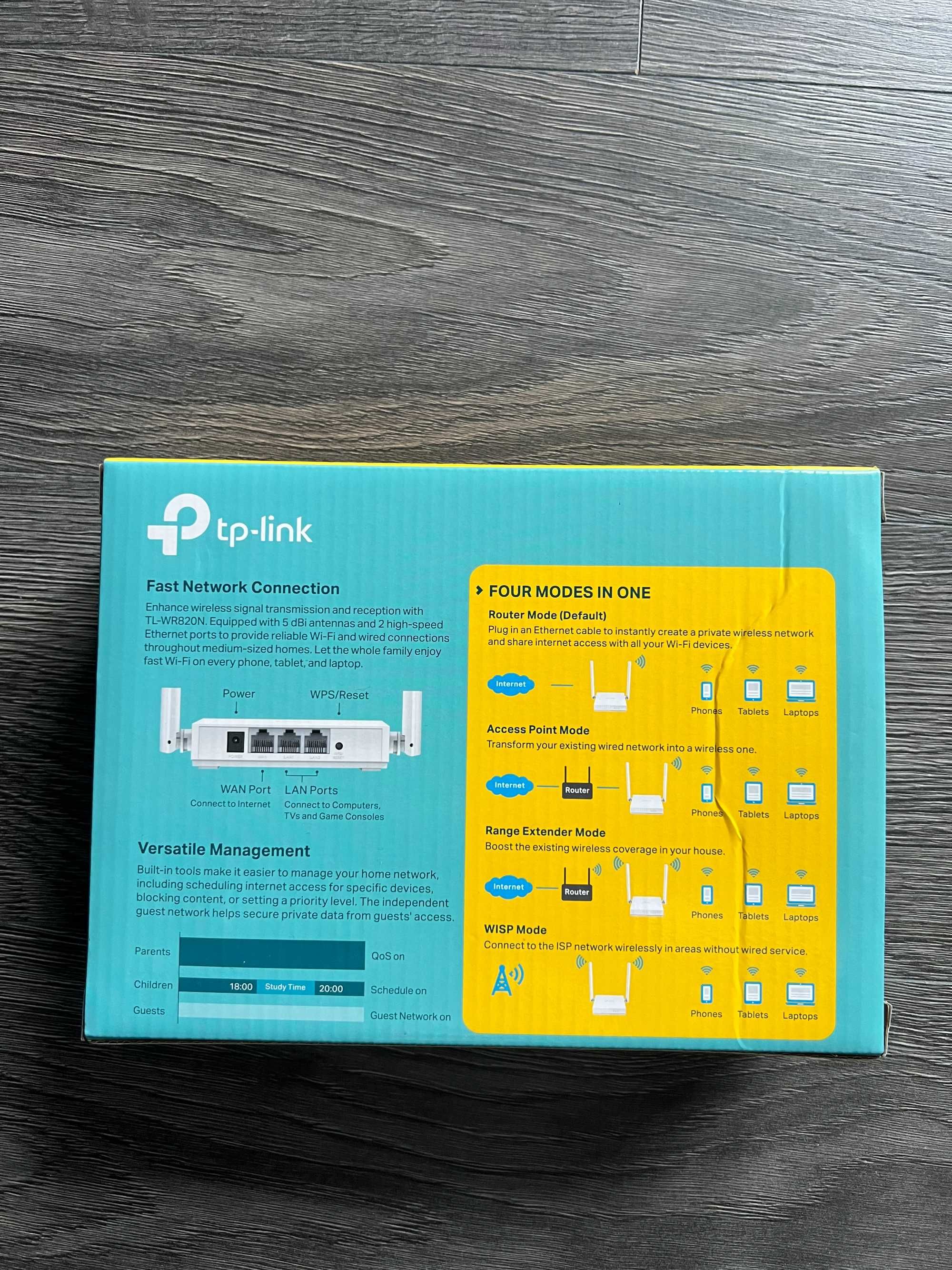 Интернет WiFi Рутер Tp-Link TL-WR820N 300 Mbps Router и Range Extender